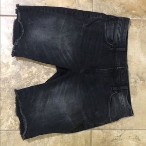 Black Jordan Craig Denim Shorts